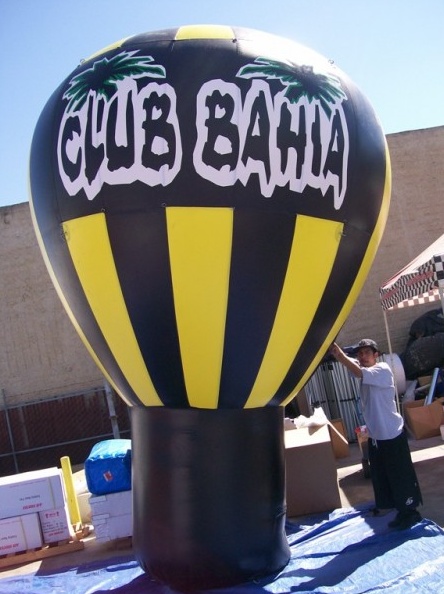 Yellow Black Rooftop Ad Club Bahiya Balloon