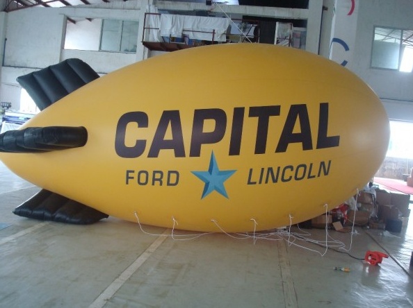 Yellow Advertising Capital Ford Lincoln Blimp