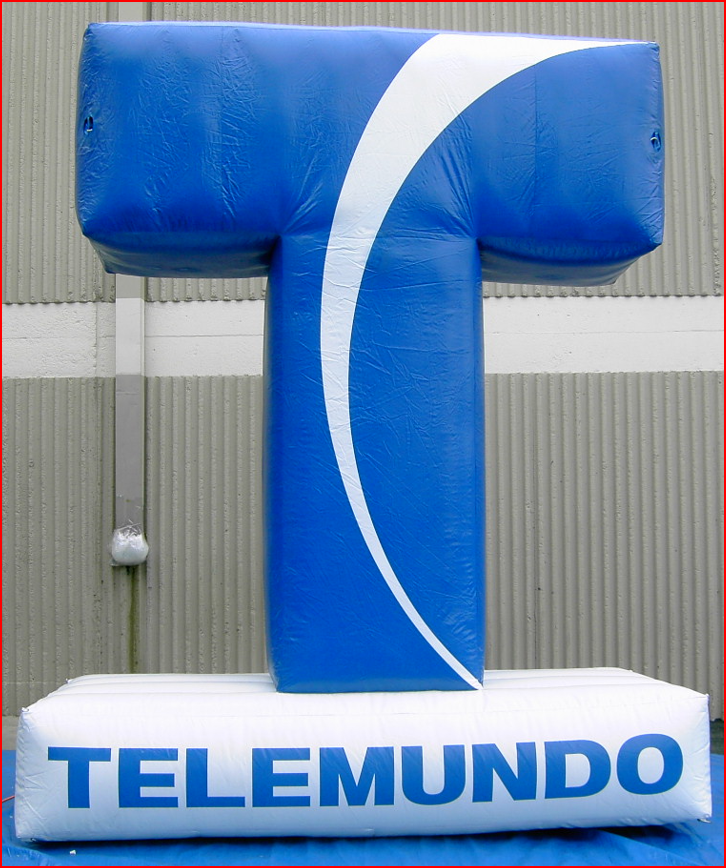 Custom Inflatable Telemundo TV Network Logo Display