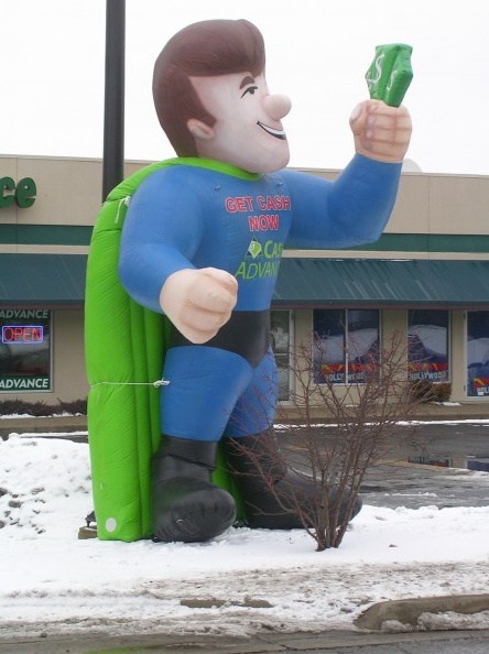 Green Blue Black Custom Inflatable
