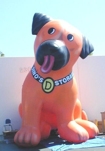 Orange Custom Dinos Storage Inflatables