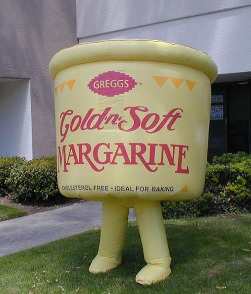 Yellow Custom Golden Soft Margarine Inflatable
