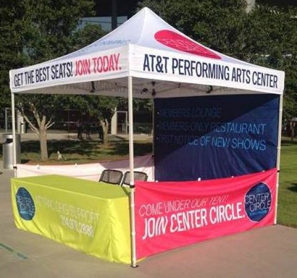 White Custom Atandt Performing Art Center Tent