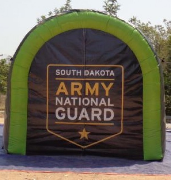 Black Green Football South Dakota Army National Guard Tunnel