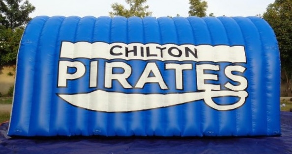 Blue White Football Chilyon Pirates Tunnel