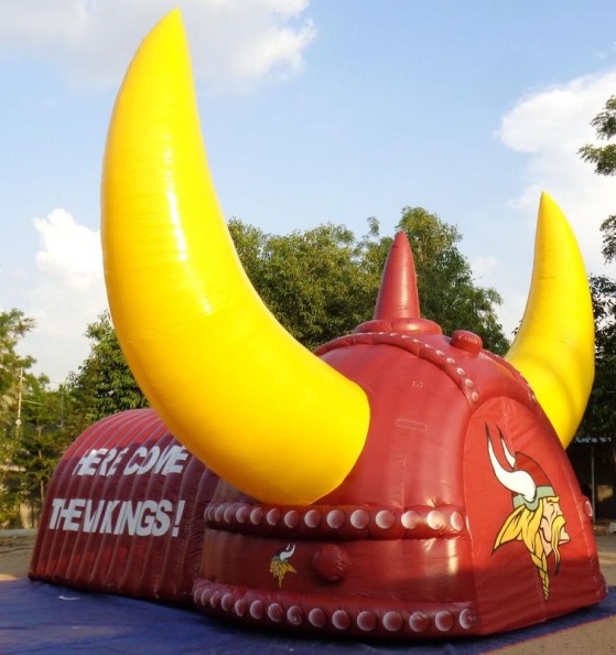 Red Yellow White Football Tunnel
